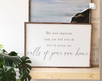 the most important things you will ever do living room signs / living room wall decor / wall decor / wall hanging