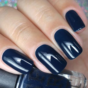 Dark Navy Blue Indie Nail Polish Shadowplay Bath and Beauty - Etsy UK Dark Navy Blue Indie Nail Polish Shadowplay Bath and Beauty - Etsy UK