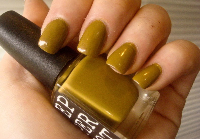 Mustard Yellow Nail Polish 5 Free Bombshell Makeup Bath Beauty Etsy
