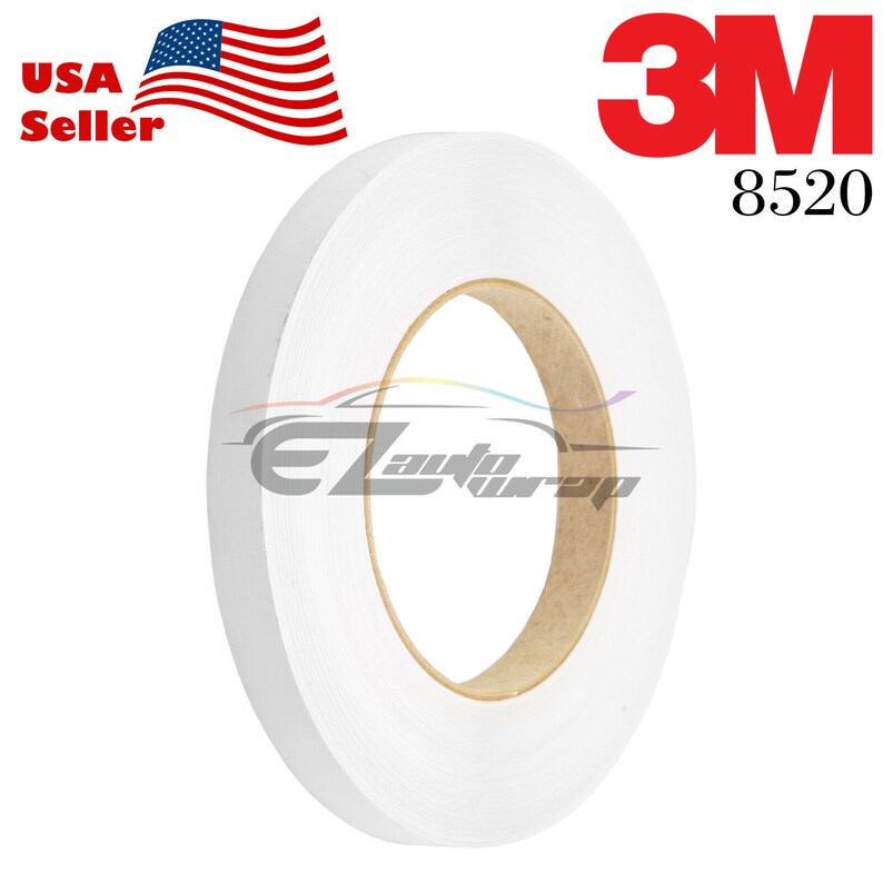 May include: A roll of white 3M 8520 tape. The tape is on a brown cardboard core.