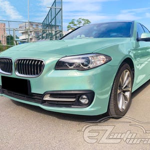 Laser Flip Gloss Teal Metallic Holographic Psychedelic Rainbow Vinyl Wrap Sticker Decal Bubble Free Air Release Bild 10