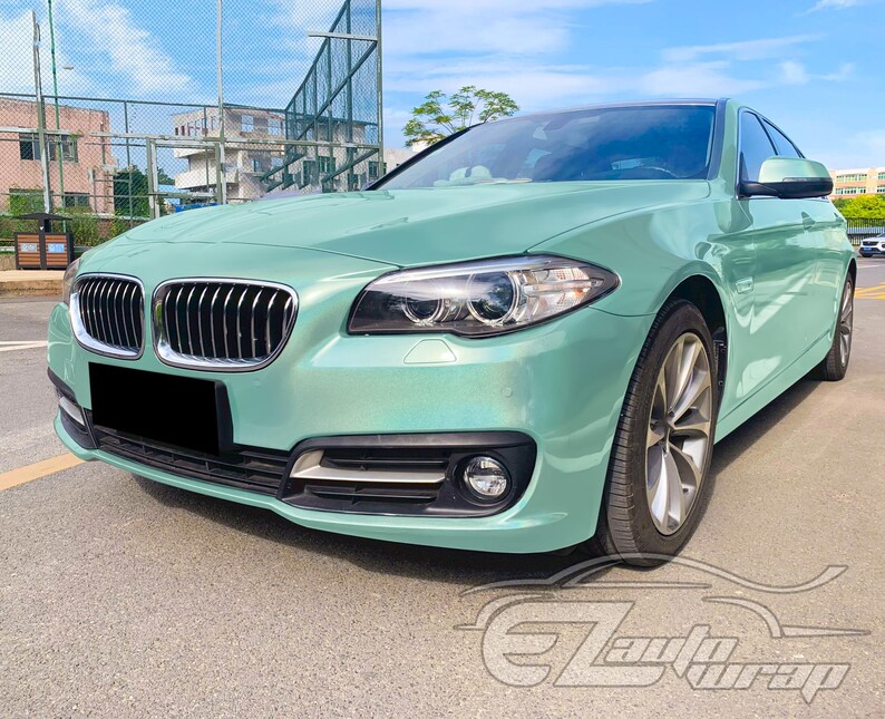 Laser Flip Gloss Teal Metallic Holographic Psychedelic Rainbow Vinyl Wrap Sticker Decal Bubble Free Air Release Bild 10