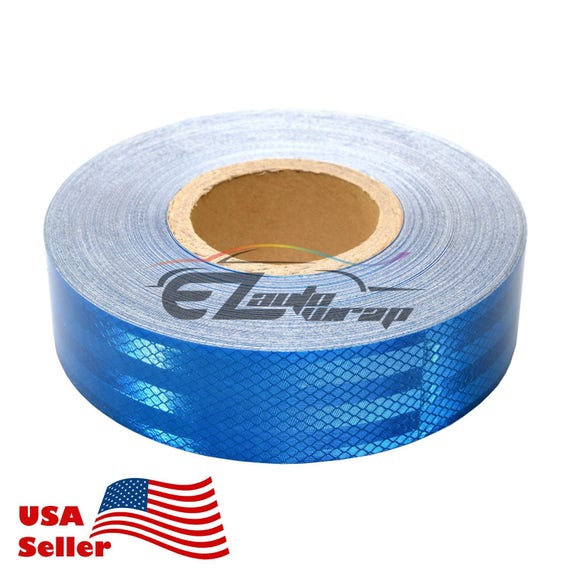 *Blue 2/"x150/' Reflective Safety Tape DOT-C2 Warning Sticker Conspicuity Decal