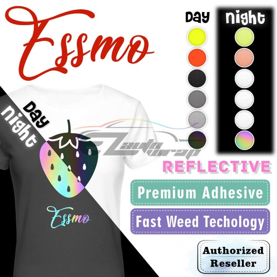 ESSMO™ Reflective Heat Transfer Vinyl HTV T-shirt 20 Wide Roll Iron on Heat  Press 