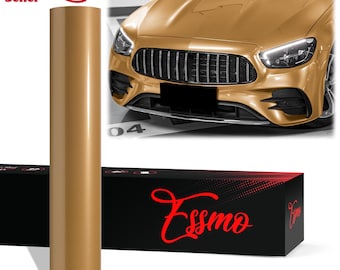 ESSMO PET Liner Super Gloss Pearlescent Caramel Brown Like Paint Vinyl Wrap Decal Car Vehicle Bubble Free Air Release
