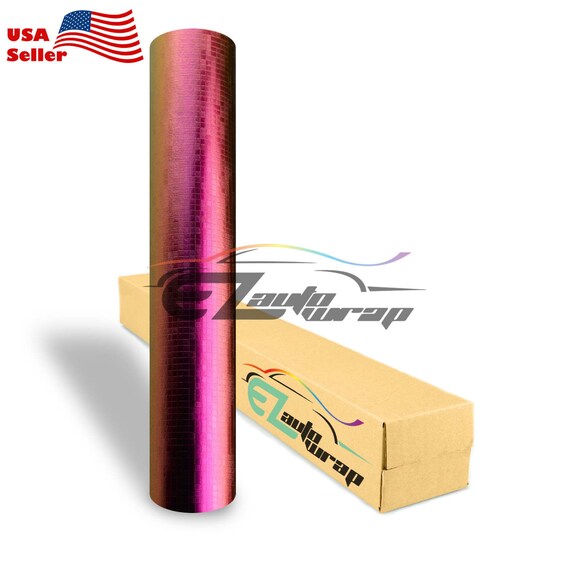 *24/"x60/" High Gloss Metallic Chameleon Purple Teal Sticker Decal Car Vinyl Wrap