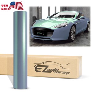 Space Candy Gloss Gray Green Color Shift Vinyl Wrap Sticker Decal Bubble Free Air Release Car Vehicle DIY Film