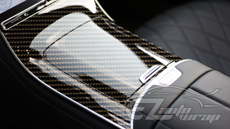 2D High Gloss Black Gold Carbon Fiber Vinyl Wrap Sticker Decal Bubble ...