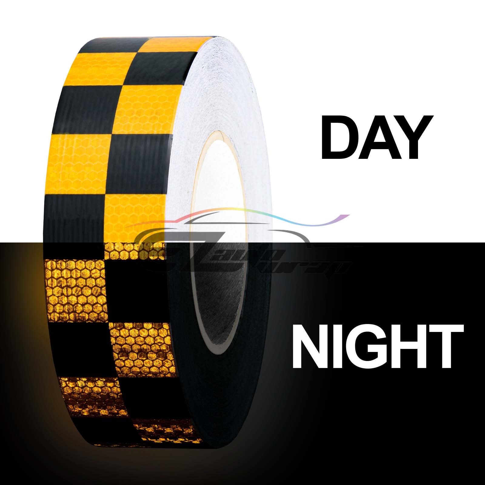 Brand New Self-Adhesive Reflective Tape High Quality High Intensity Chequer UK 
