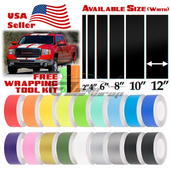 Matte Flat Vinyl Wrap Kit for Car Vehicle Rally Racing Stripe