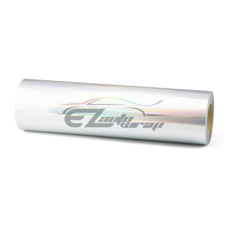 ESSMO\u2122 Holographic Silver SP16 Heat Transfer Vinyl HTV T-Shirt 20 Wide Roll Iron Heat Press