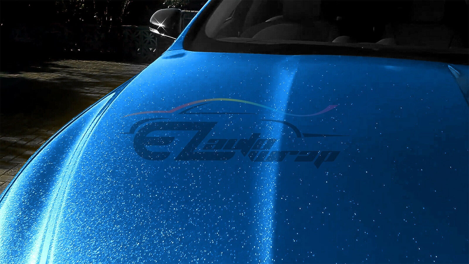 Intense Blue Gloss Glitter Sparkle Vinyl Wrap Drum Skin Decal Etsy