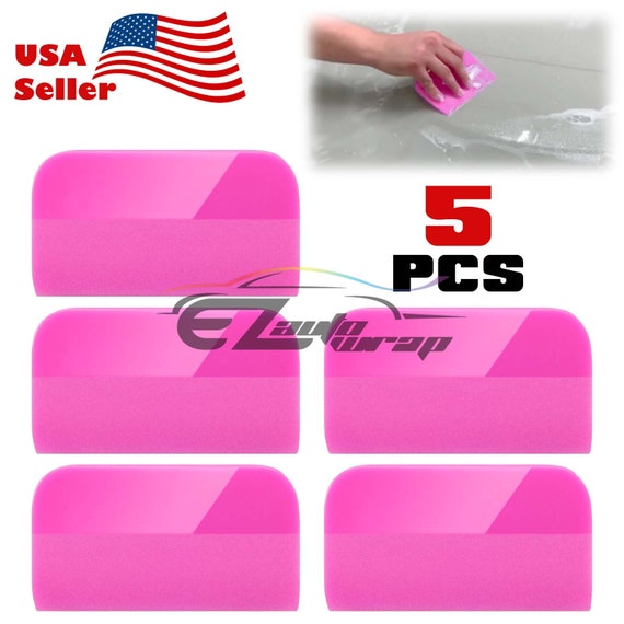 Pink TPU/PPF Squeegee Silicone Rubber Anti Scratch Paint