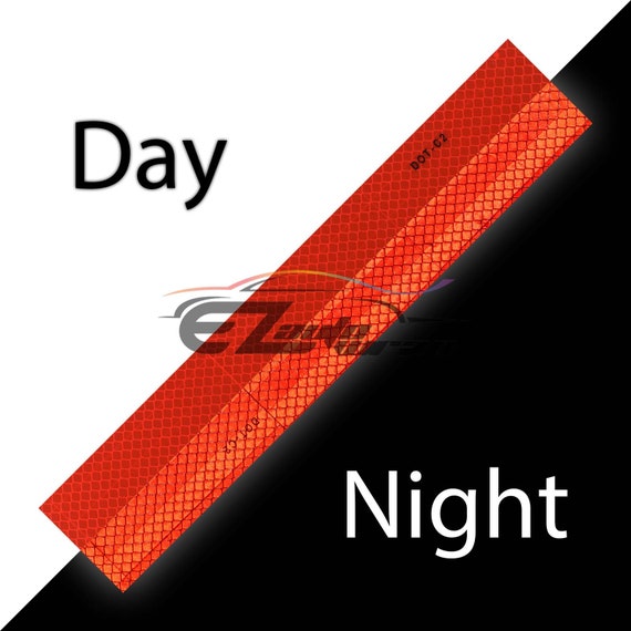 DOT-C2 Reflective Tape,Red White 2Inch X 30' Waterproof Conspicuity Safety Tape DOT-C2 Reflective Tape,Red White 2Inch X 30' Waterproof Conspicuity Safety Tape
