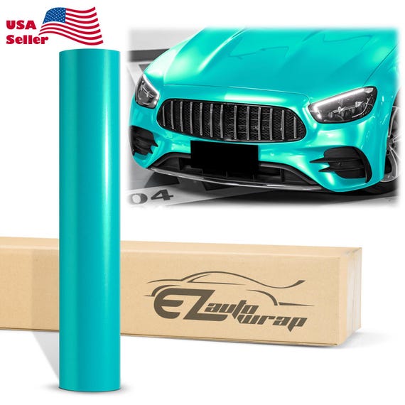 結婚祝い Gloss Metallic Teal Vinyl Wrap Sticker Decal Bubble Free Air SunProtection
