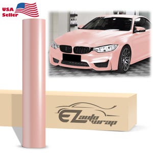 Matte Metallic Satin Pearl Cherry Blossom Pink Vinyl Wrap Sticker Decal Bubble Free Air Release Car Vehicle
