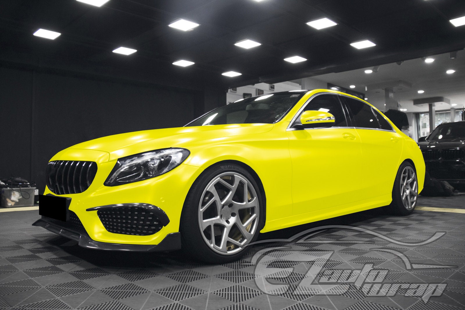 Matte Metallic Satin Pearl Neon Yellow Vinyl Wrap Sticker Decal
