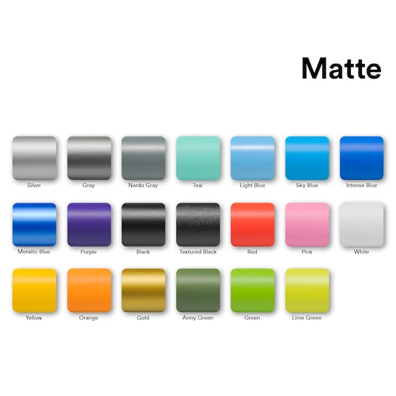 Matte Satin Car Vinyl Wrap, 14 Colors Sample & Full Roll, Moving Sale
