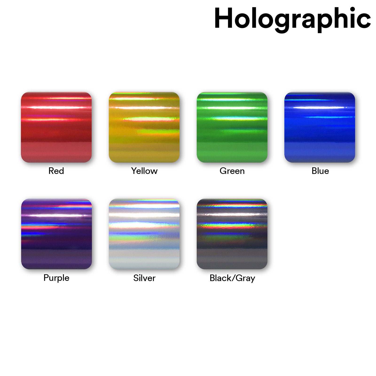 XhuangTech Holographic Rainbow Neo Chrome Car Vinyl Wrap Gloss Air Bubble Free Adhesive Decal Sticker Film Sheet DIY (White, 53 x 29.5 (135cm x 75cm)