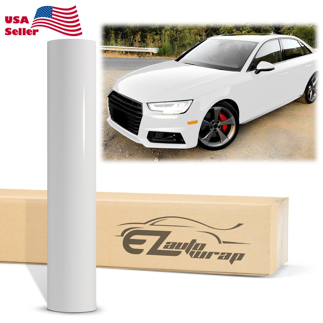 High Gloss Glossy White Vinyl Wrap Sticker Decal Bubble Free Air ...