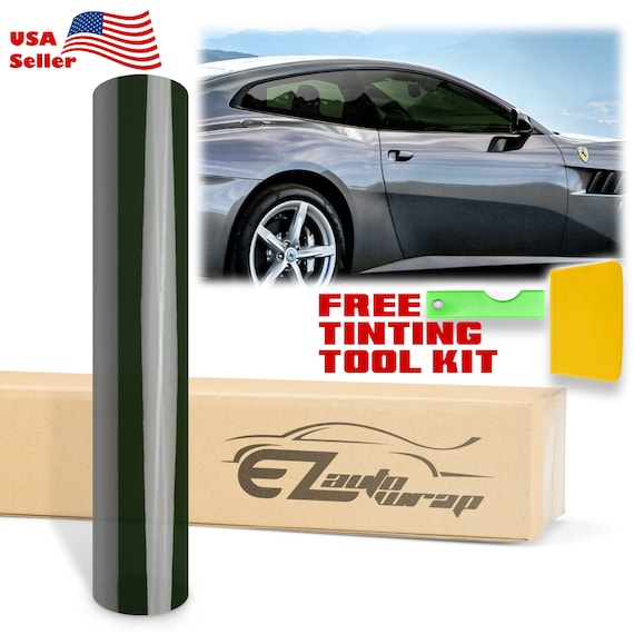 20x120 Green Smoke Tint Kit Uncut Roll Window Tint Film Car Home Office  Glass 