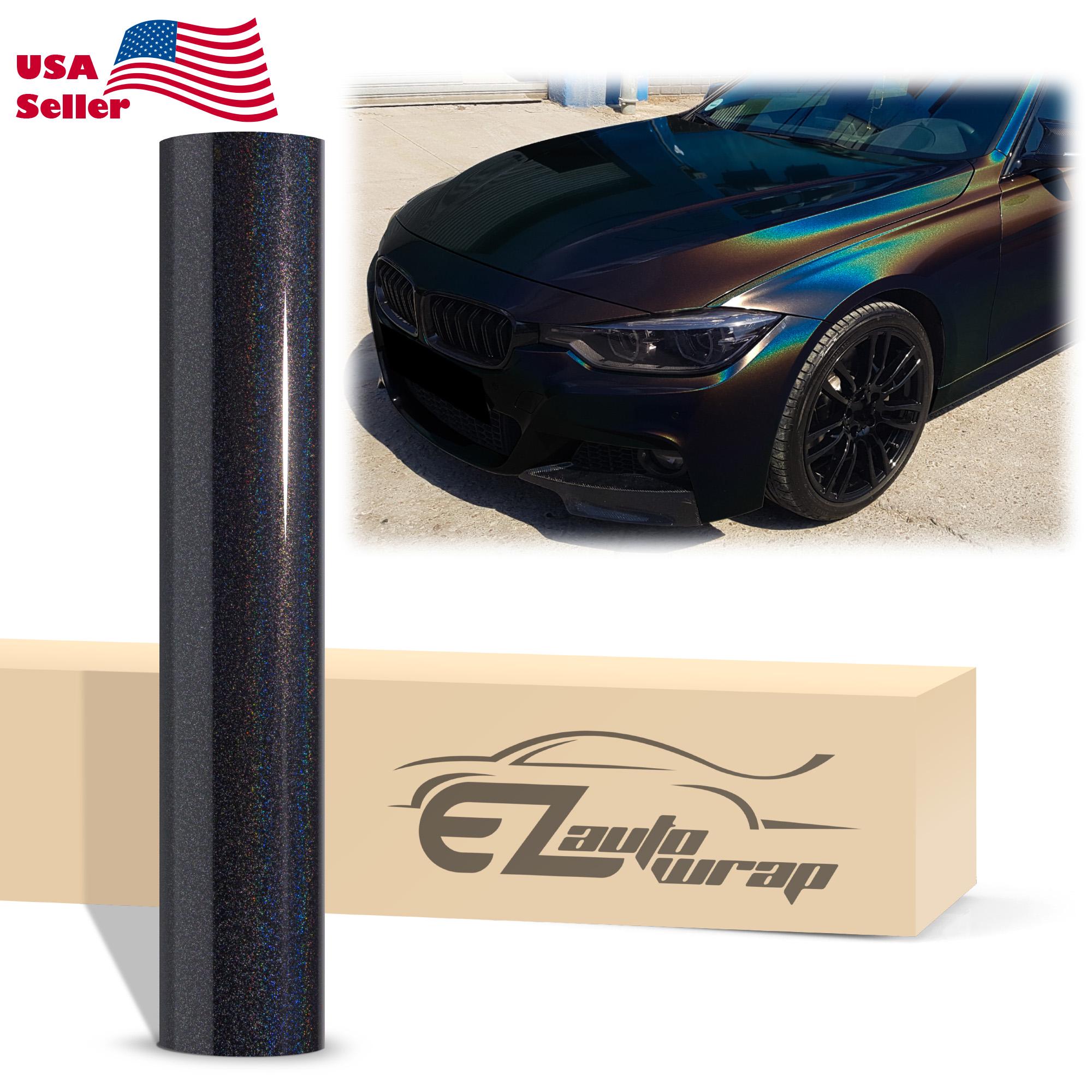 Laser Flip Gloss Black Metallic Holographic Psychedelic Rainbow