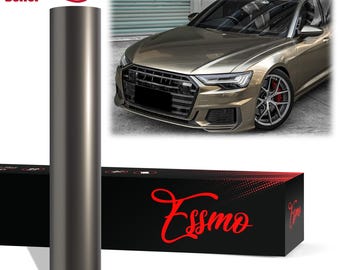 ESSMO PET Liner Liquid Metallic Agate Gray Like Paint Gloss Vinyl Wrap Sticker Decal Car Vehicle Air Release