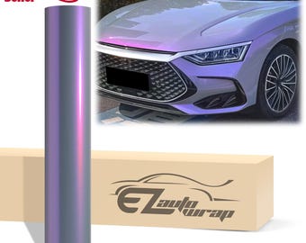 Space Candy Gloss Gray Purple Color Shift Vinyl Wrap Sticker Decal Bubble Free Air Release Car Vehicle