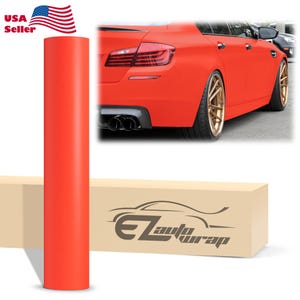 Matte Flat Red Vinyl Wrap Sticker Decal Bubble Free Air Release Car Vehicle