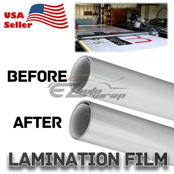 Cold Laminating Film Gloss / Matte Clear Monomeric 3 mil Poster Sign Decal Car Vehicle Vinyl Wrap Lamination