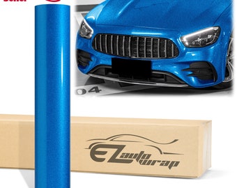 Gloss Diamond Glitter Sky Blue Metallic Sparkle Vinyl Wrap Sticker Decal Bubble Free Air Release Car Vehicle
