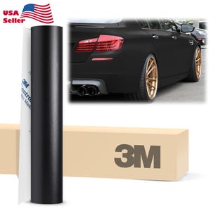 3M ControlTac Matte Black Vinyl Wrap Sticker Decal Bubble Free Air Release Car Vehicle