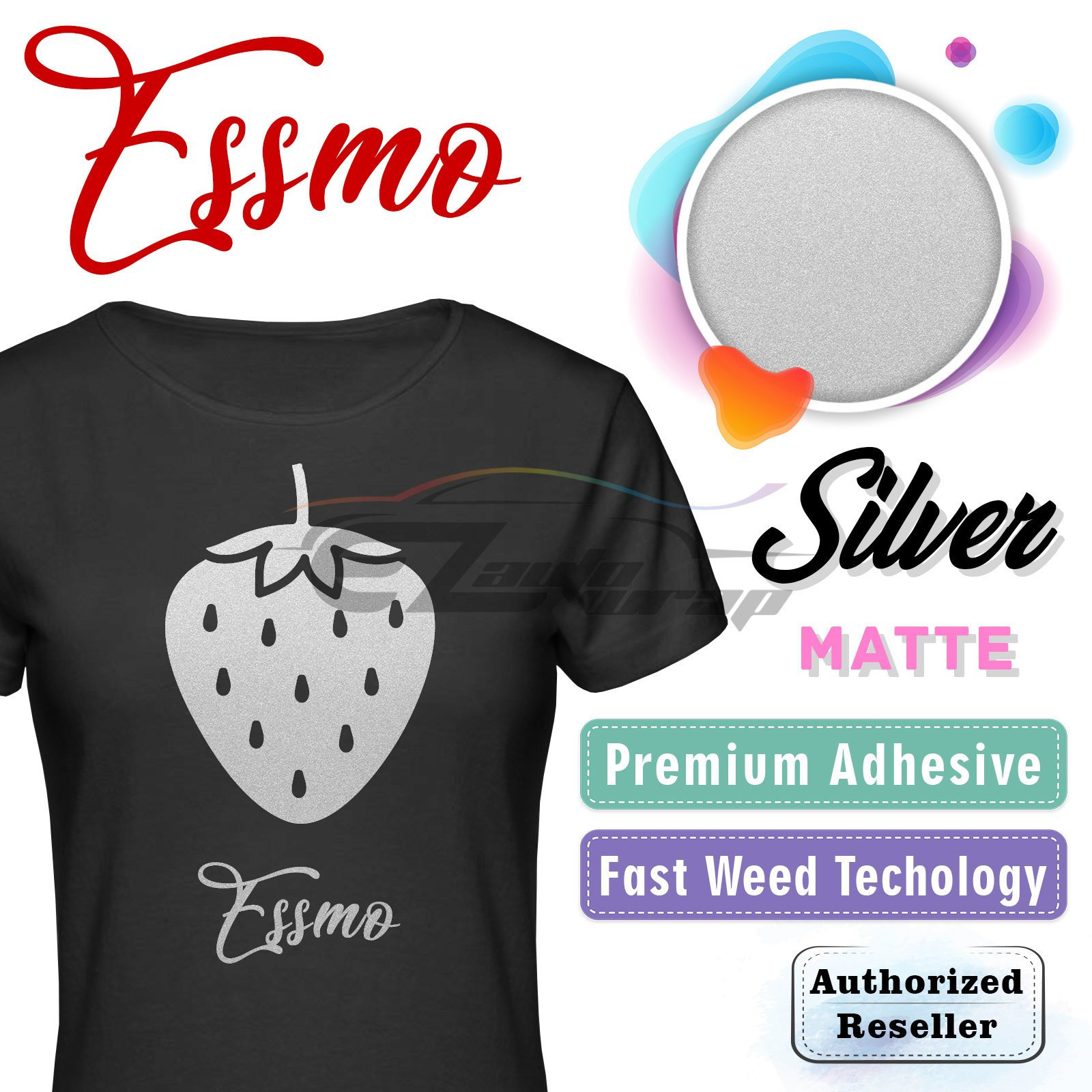 ESSMO™ Reflective Heat Transfer Vinyl HTV T-shirt 20 Wide Roll Iron on Heat  Press 