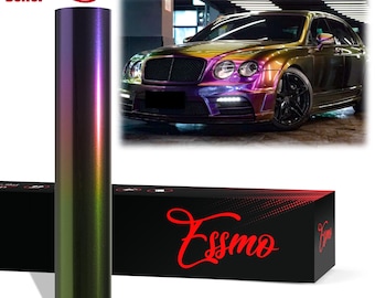 ESSMO PET Liner Galaxy Dust Gloss Celestial Unicorn Like Paint Color Shift Metallic Diamond Vinyl Wrap Sticker Car Vehicle