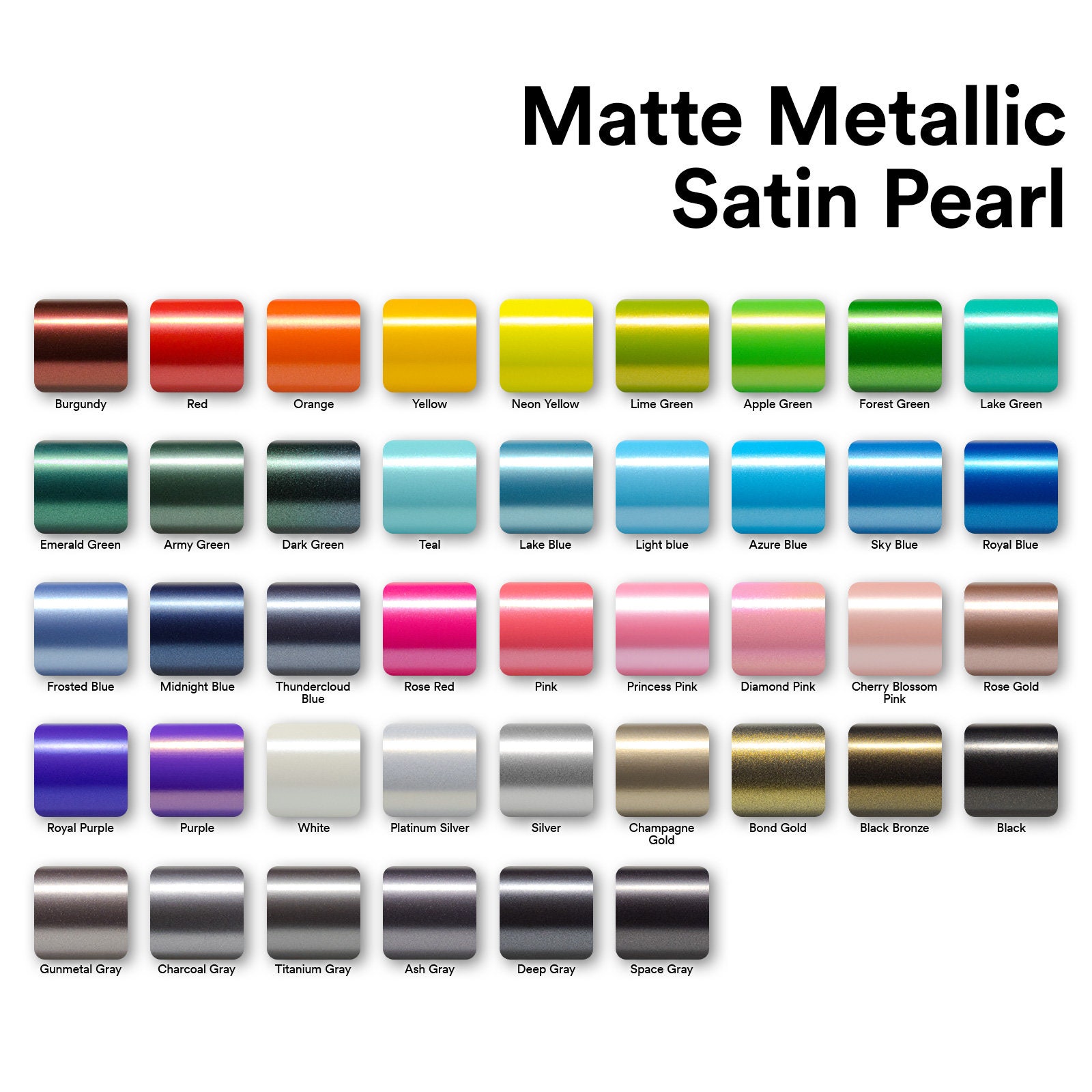 Matte Metallic Satin Pearl Gunmetal Gray Vinyl Wrap – Essmovinyl
