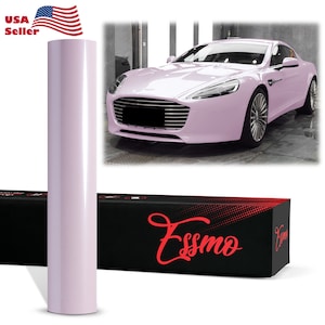 Gloss Pearlescent Cherry Pink Vinyl Wrap Sticker Decal Bubble Free Air Release Car Vehicle DIY Film