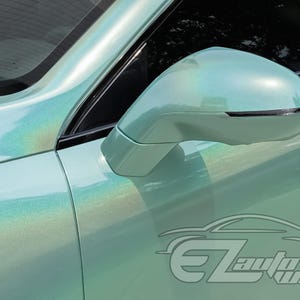 Laser Flip Gloss Teal Metallic Holographic Psychedelic Rainbow Vinyl Wrap Sticker Decal Bubble Free Air Release Bild 8