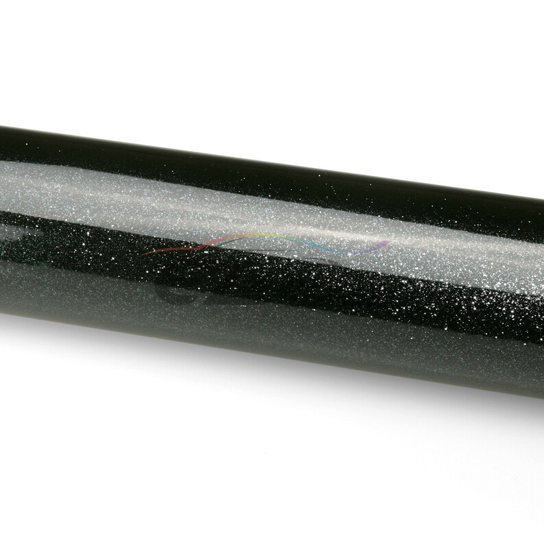 Black Gloss Glitter Metallic Sparkle Vinyl Wrap Drum Skin Etsy