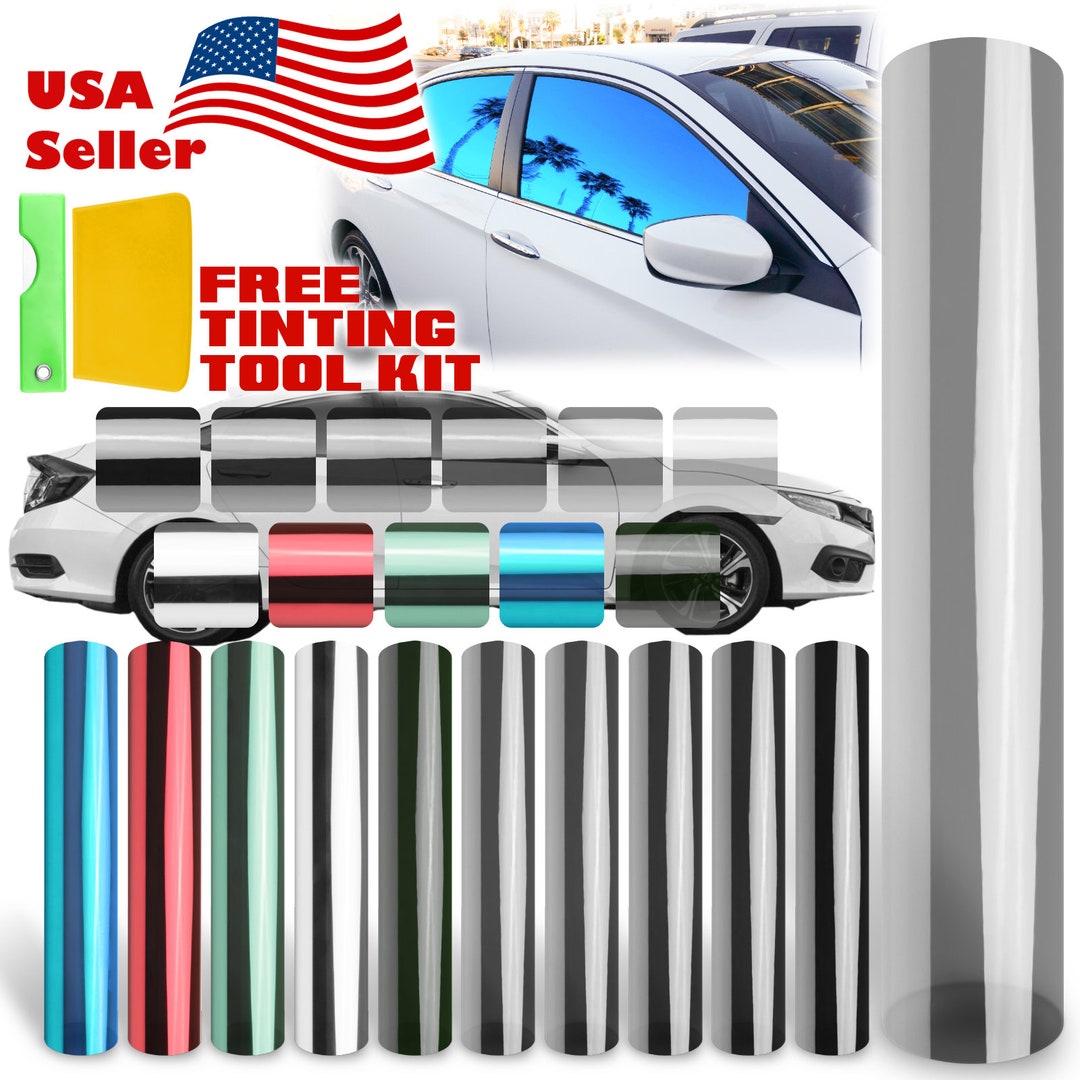 Pro Vinyl Wraps Applicator Tool Kit Window Tint Car Wrapping Film Tools Includes Felt Squeegees, Plastic Scraper, Knife And Blades, Magnetic Holders - View #3