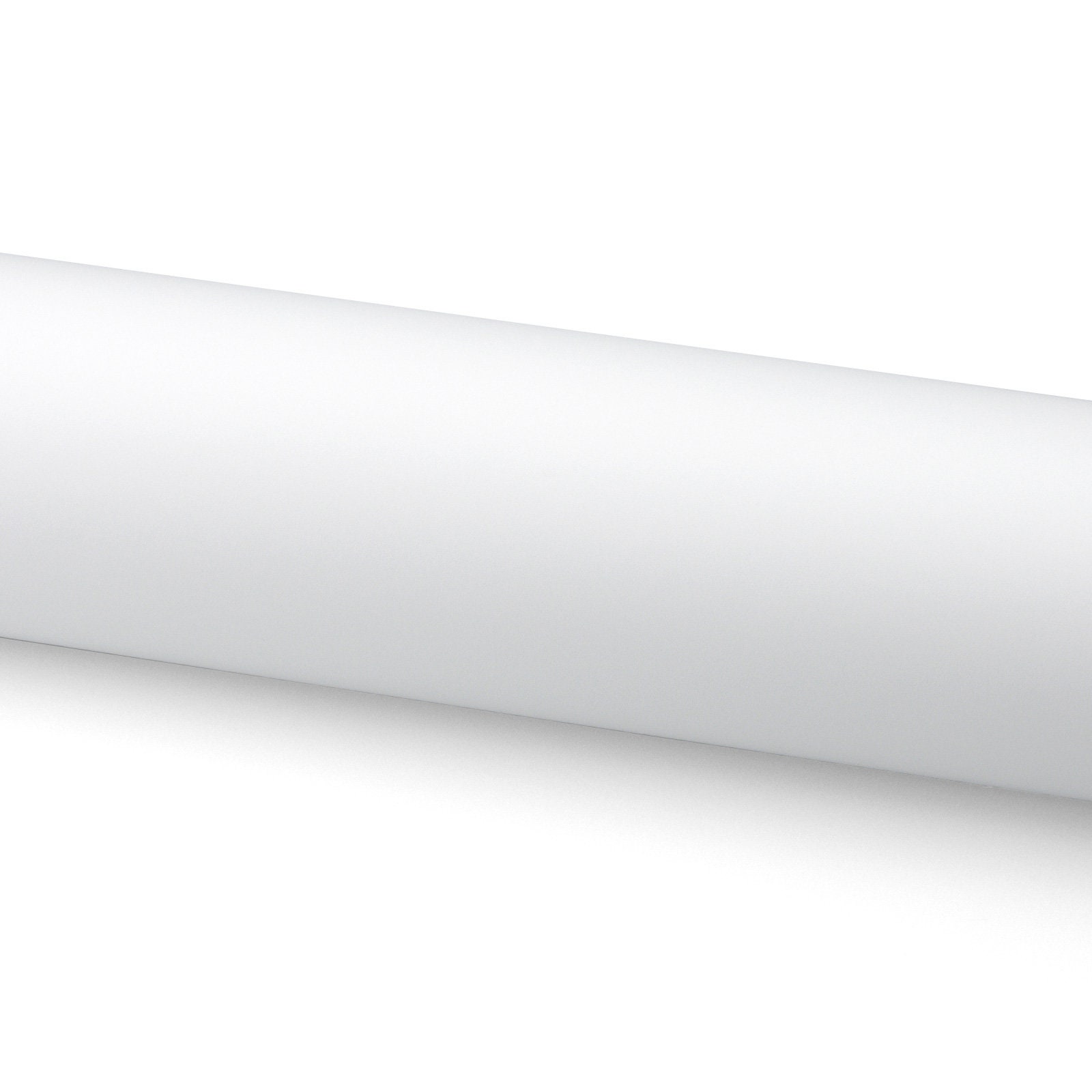 480 x 60 Gloss White Vinyl Film Wrap Sticker Decal Air Bubble Free