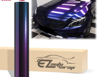 Galaxy Dust Gloss Purple Blue Color Shift Metallic Diamond Glitter Vinyl Wrap Sticker Decal Bubble Free Air Release Car Vehicle