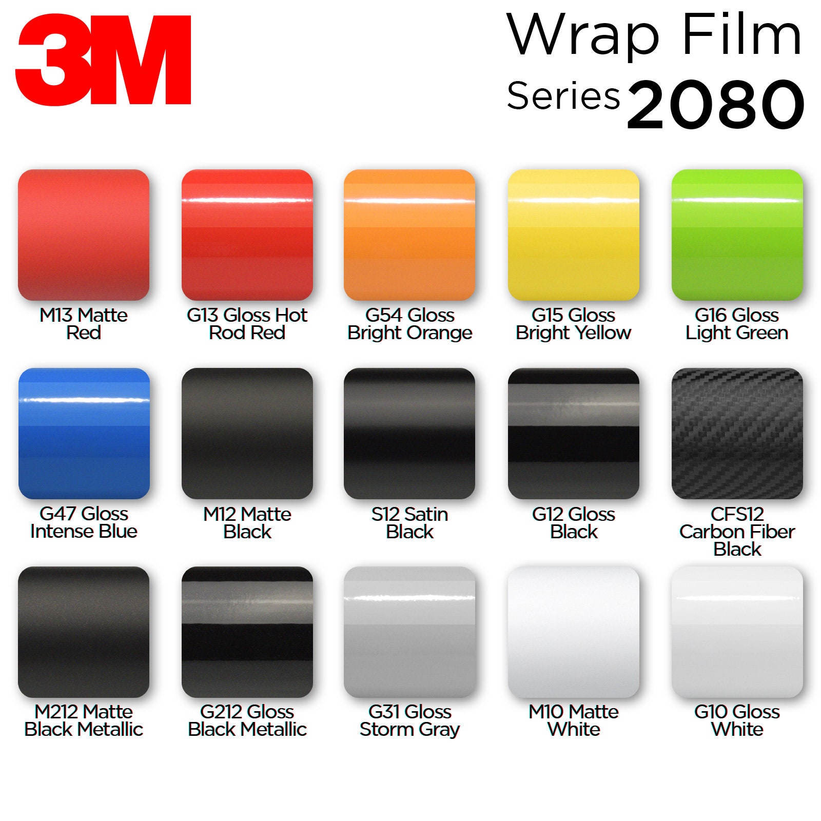 3M™ Wrap Film Series 2080 (All Colors)