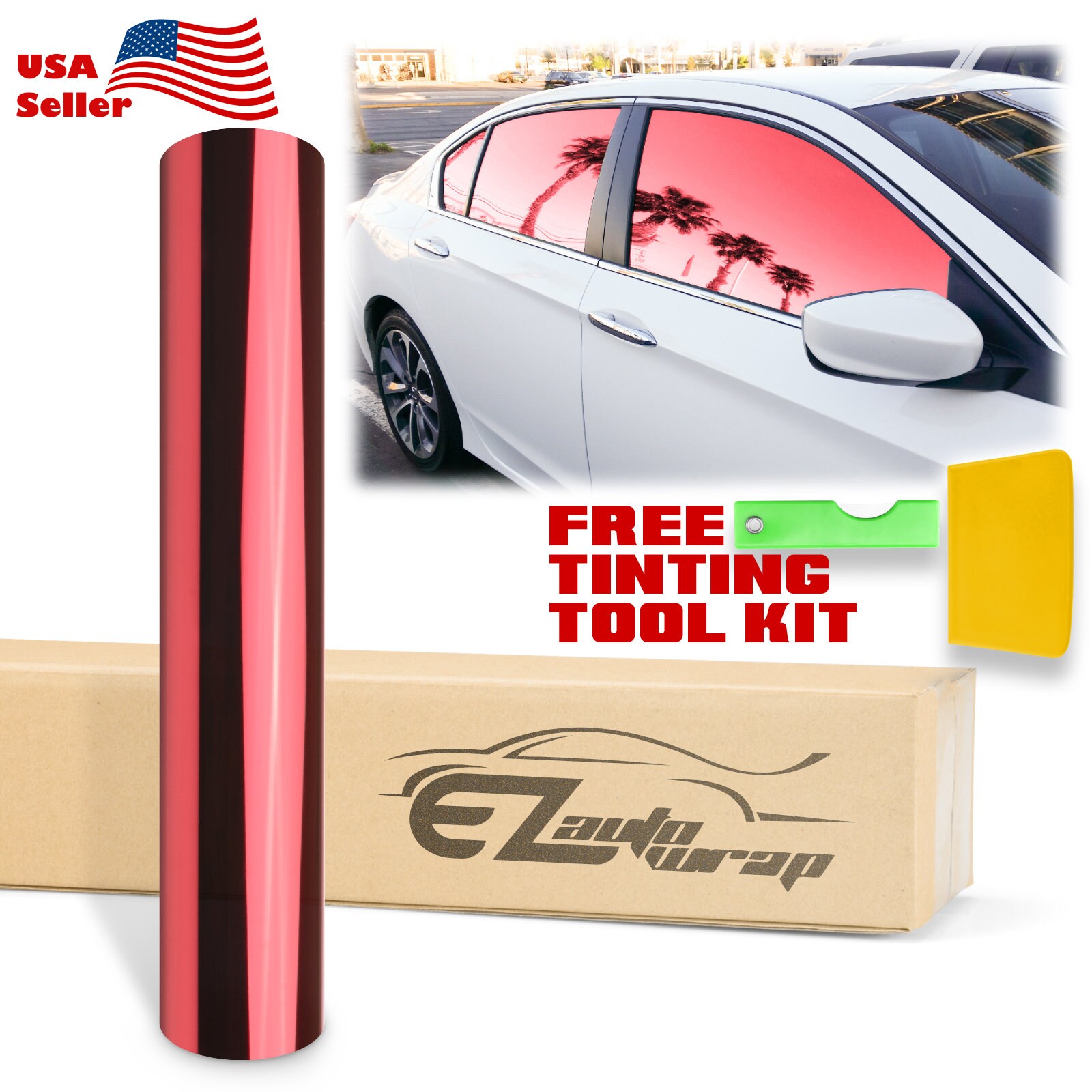 Car Window Film Tinting Tools, Vinyl Wrap Kit, Precut/Auto Window