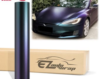 Chameleon Matte Purple Teal Color Shift Vinyl Wrap Sticker Decal Bubble Free Air Release Car Vehicle