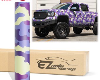 Camouflage Forest Purple Vinyl Wrap Sticker Decal Bubble Free Air Release Car Vehicle