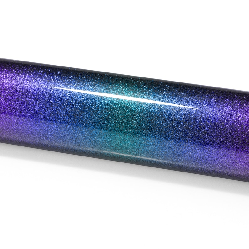 Galaxy Dust Gloss Purple Teal Color Shift Metallic Diamond Glitter Vinyl Wrap Sticker Decal Bubble Free Air Release Car Vehicle image 3