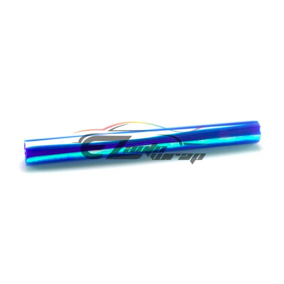 *Extra Wide* Chameleon Neo Chrome Orange Headlight Taillight Sticker Tint Film