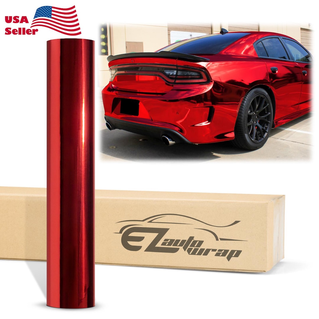 Multiple - Car Flat Glossy Mirror Chrome Vinyl Wrap Film Sticker