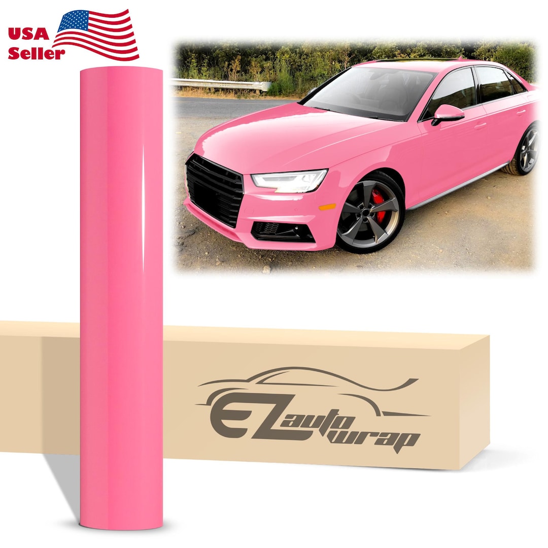 High Gloss Glossy Light Blue Vinyl Wrap Sticker Decal Bubble Free