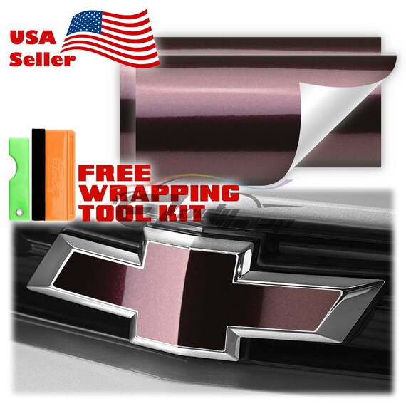 EZAUTOWRAP Free Tool Kit 2Pcs 5x10 Chevy Emblem Bowtie Satin Chrome Bronze Vinyl Wrap Sticker Decal Film Sheet EZAUTOWRAP Free Tool Kit 2Pcs 5x10 Chevy Emblem Bowtie Satin Chrome Bronze Vinyl Wrap Sticker Decal Film Sheet